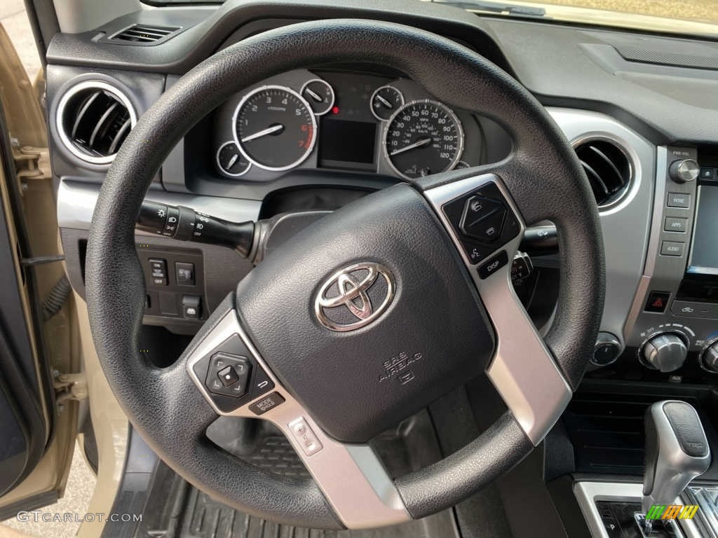 2016 Toyota Tundra TRD Pro CrewMax 4x4 Black Steering Wheel Photo #144025099