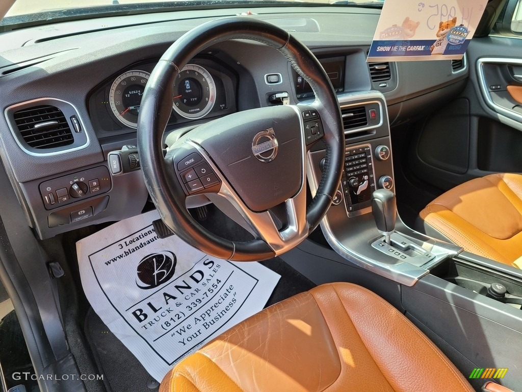 2012 S60 T5 - Black / Beechwood Brown/Off Black photo #8