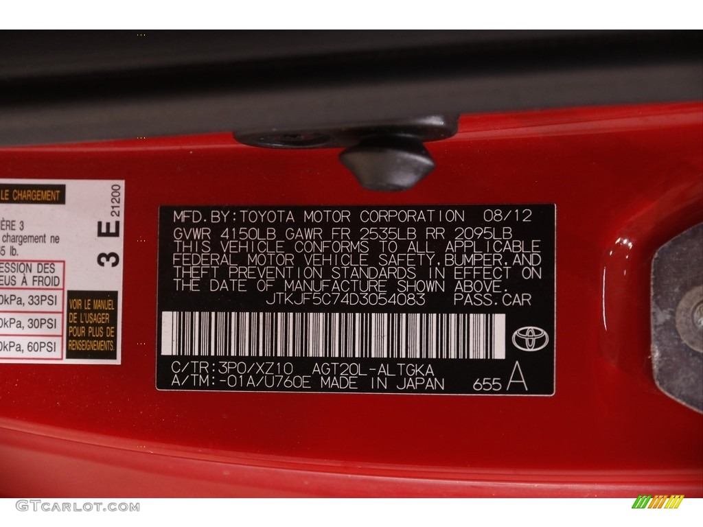 2013 tC Release Series 8.0 - Absolutely Red / Dark Charcoal photo #17
