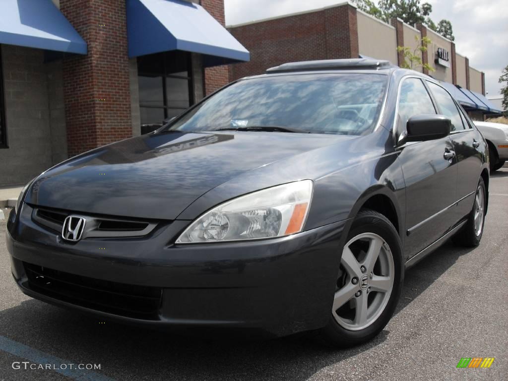 2004 Accord EX-L Sedan - Graphite Pearl / Gray photo #2