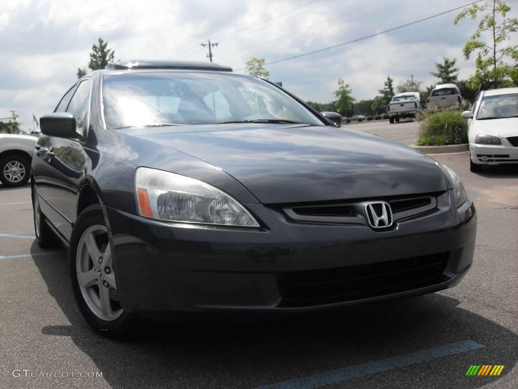 2004 Accord EX-L Sedan - Graphite Pearl / Gray photo #4