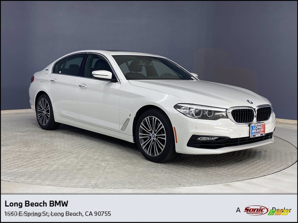 2018 5 Series 530e iPerfomance Sedan - Mineral White Metallic / Black photo #1