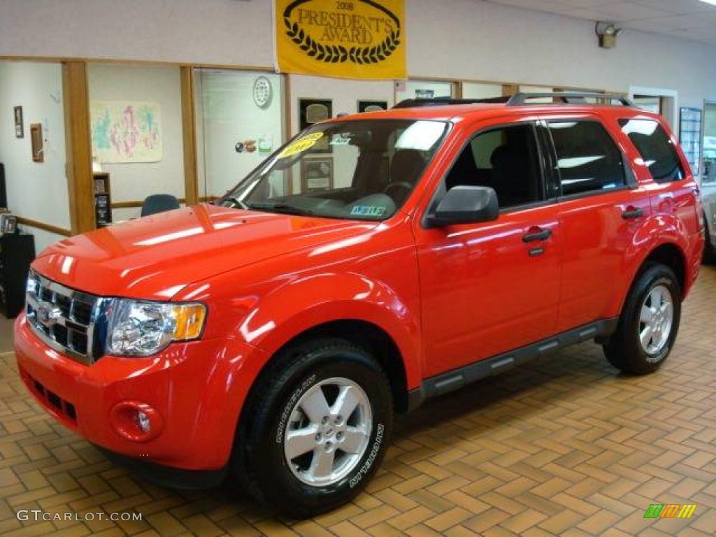 2009 Escape XLT V6 4WD - Torch Red / Charcoal photo #1