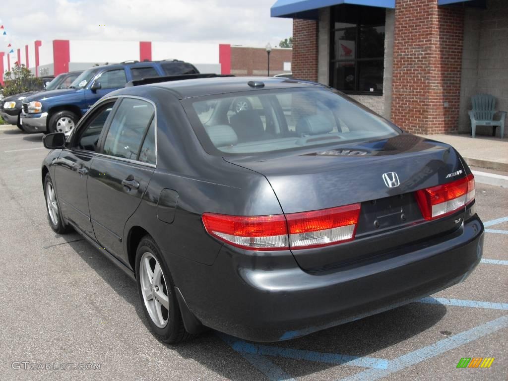 2004 Accord EX-L Sedan - Graphite Pearl / Gray photo #8