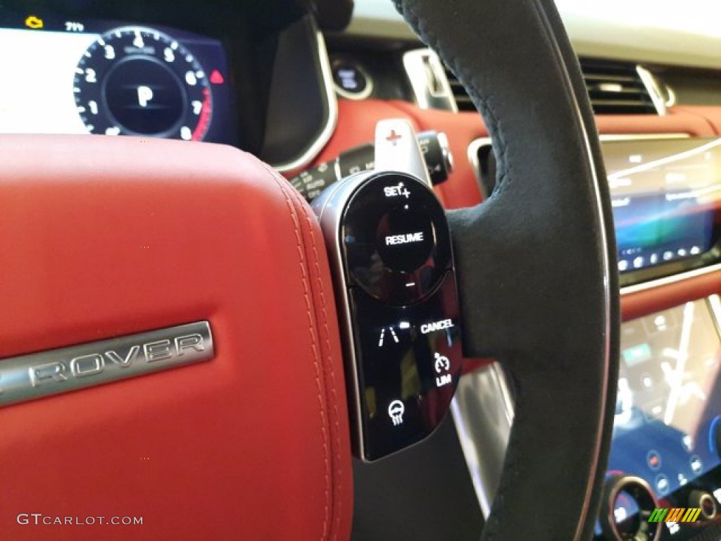 2022 Land Rover Range Rover Sport HST Pimento/Ebony Steering Wheel Photo #144028643
