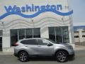 2018 Lunar Silver Metallic Honda CR-V EX-L AWD  photo #2