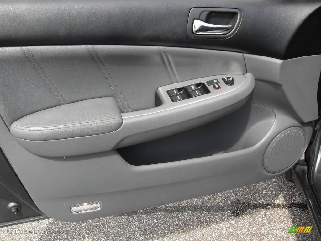 2004 Accord EX-L Sedan - Graphite Pearl / Gray photo #13