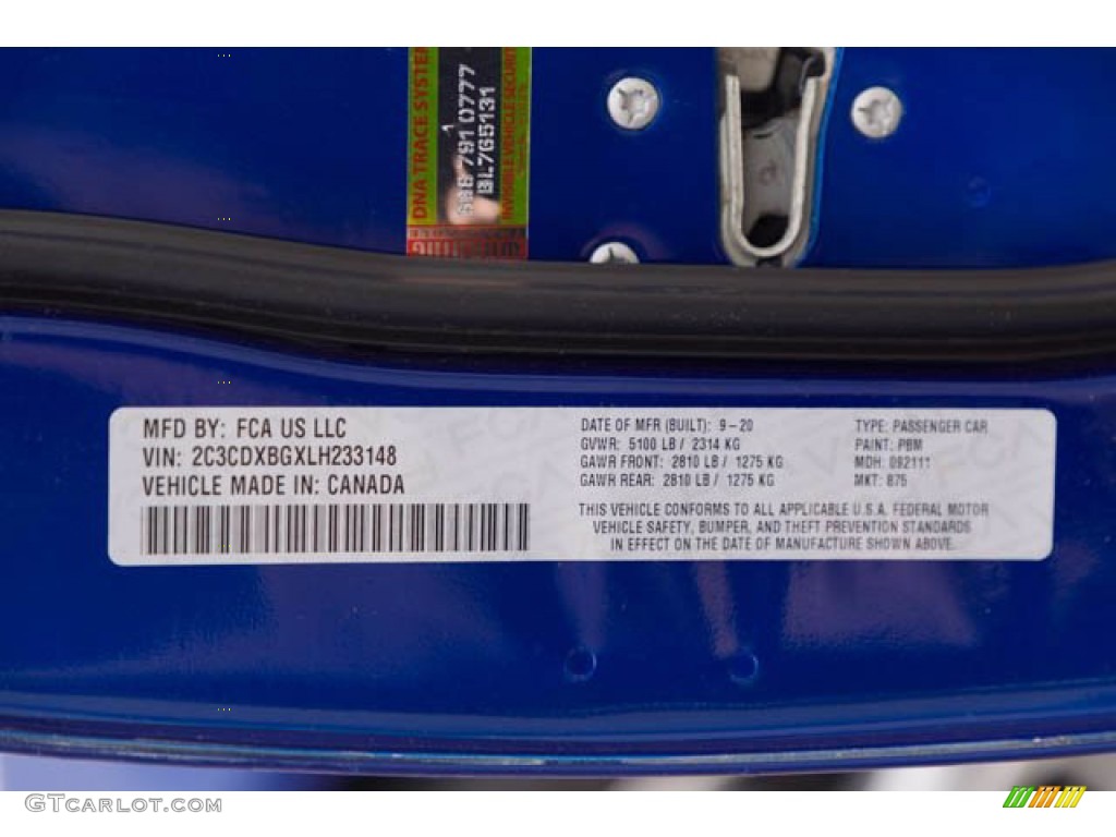 2020 Charger SXT - IndiGo Blue / Black photo #40