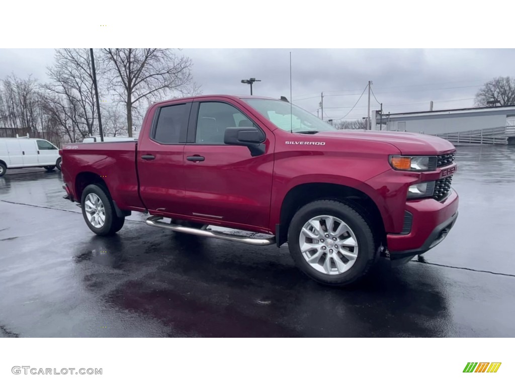 Cajun Red Tintcoat 2020 Chevrolet Silverado 1500 Custom Double Cab 4x4 Exterior Photo #144032015