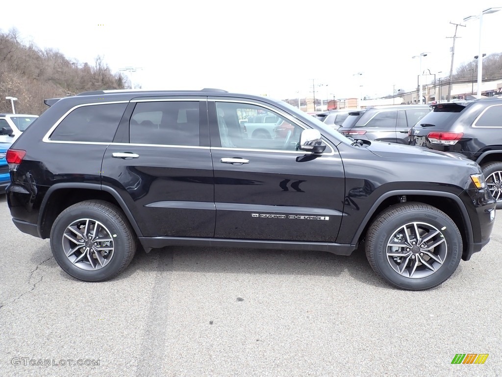 Diamond Black Crystal Pearl 2022 Jeep Grand Cherokee Limited 4x4 Exterior Photo #144032063