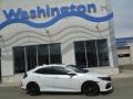 Platinum White Pearl - Civic EX Hatchback Photo No. 2