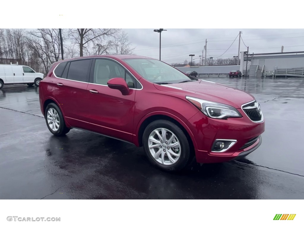 2019 Envision Preferred - Chili Red Metallic / Light Neutral photo #2