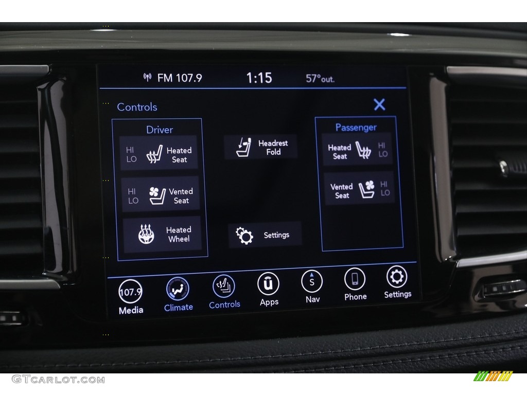2020 Pacifica Limited - Jazz Blue Pearl / Black photo #12