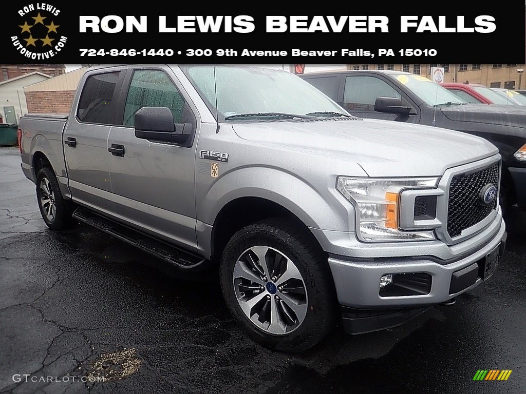 2020 F150 STX SuperCrew 4x4 - Iconic Silver / Black photo #1