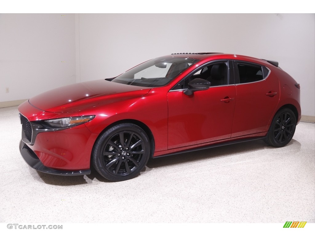 Soul Red Crystal Metallic 2021 Mazda Mazda3 Premium Plus Hatchback AWD Exterior Photo #144035817