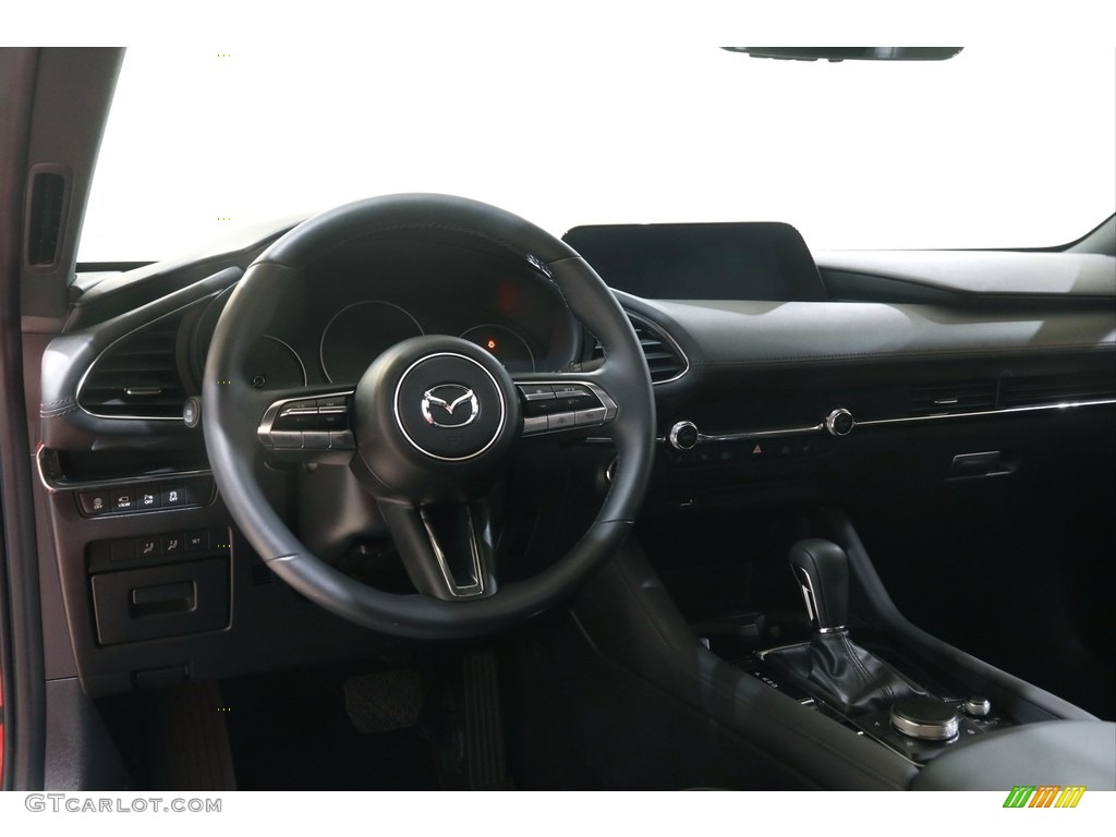 2021 Mazda Mazda3 Premium Plus Hatchback AWD Black Dashboard Photo #144035880