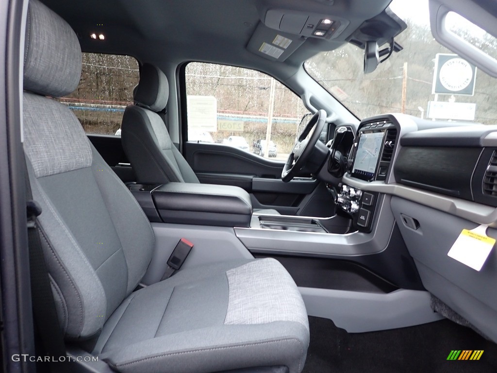 Medium Dark Slate Interior 2022 Ford F150 XLT SuperCrew 4x4 Photo #144036997