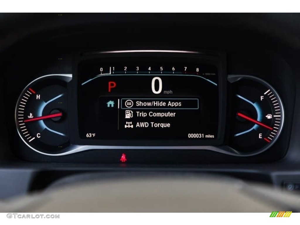 2022 Honda Pilot TrailSport AWD Gauges Photo #144037336