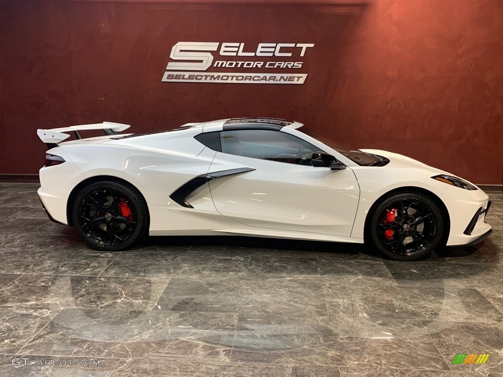 Arctic White 2022 Chevrolet Corvette Stingray Coupe Exterior Photo #144037957