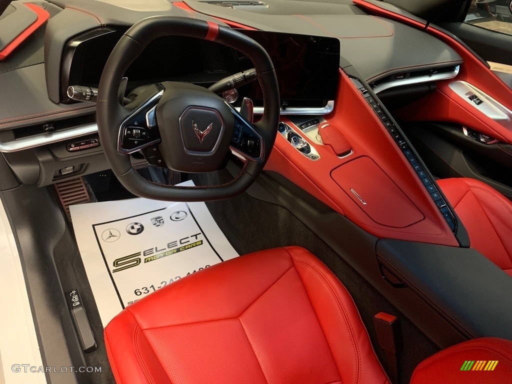 Adrenalin Red Interior 2022 Chevrolet Corvette Stingray Coupe Photo #144038026