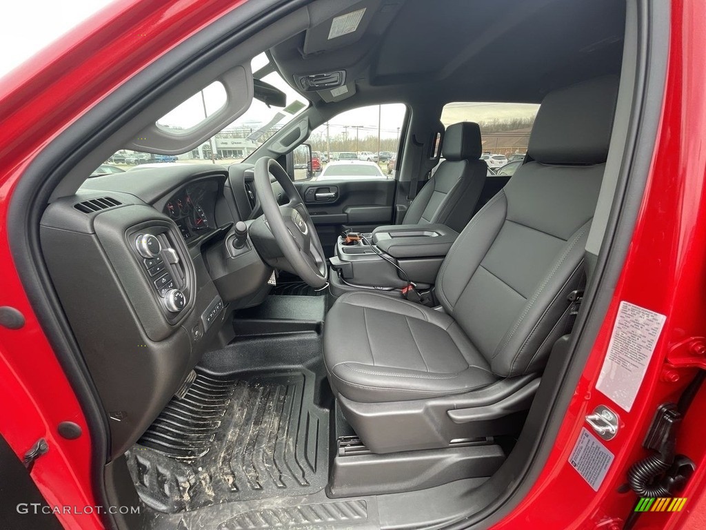 Jet Black Interior 2022 GMC Sierra 3500HD Pro Crew Cab 4WD Chassis Dump Truck Photo #144038101