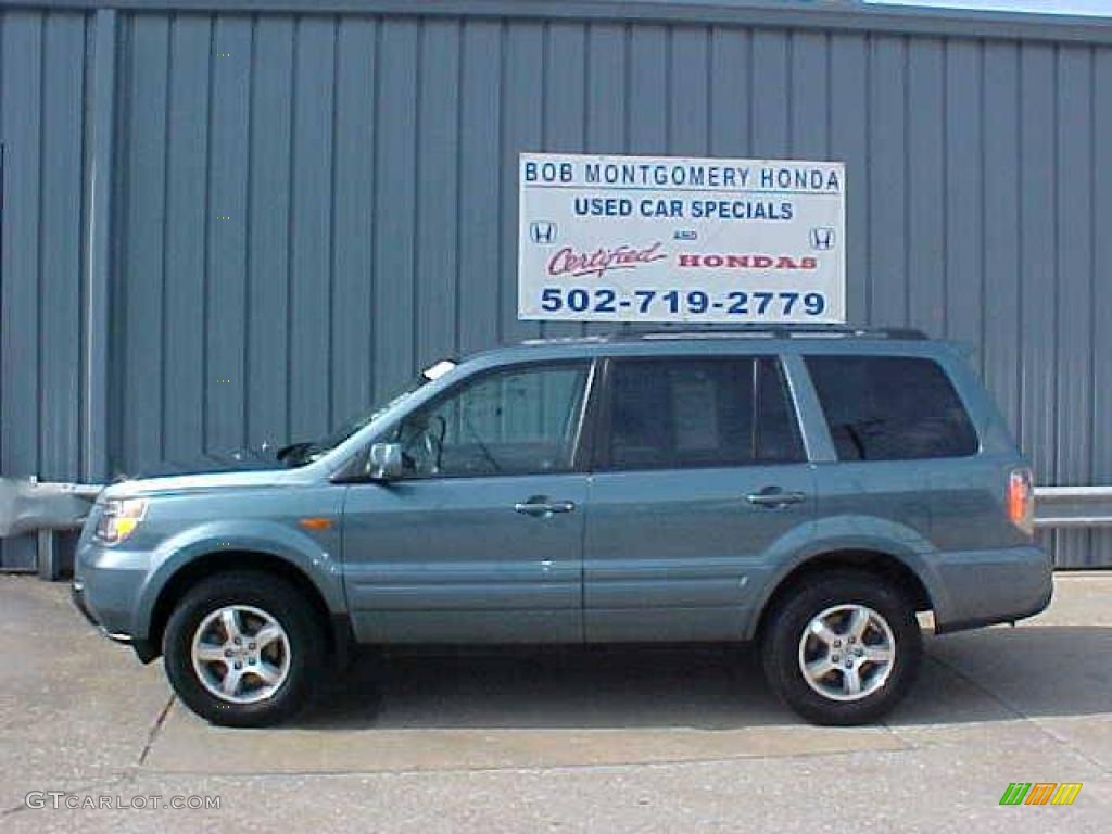 2006 Pilot EX-L 4WD - Steel Blue Metallic / Gray photo #1