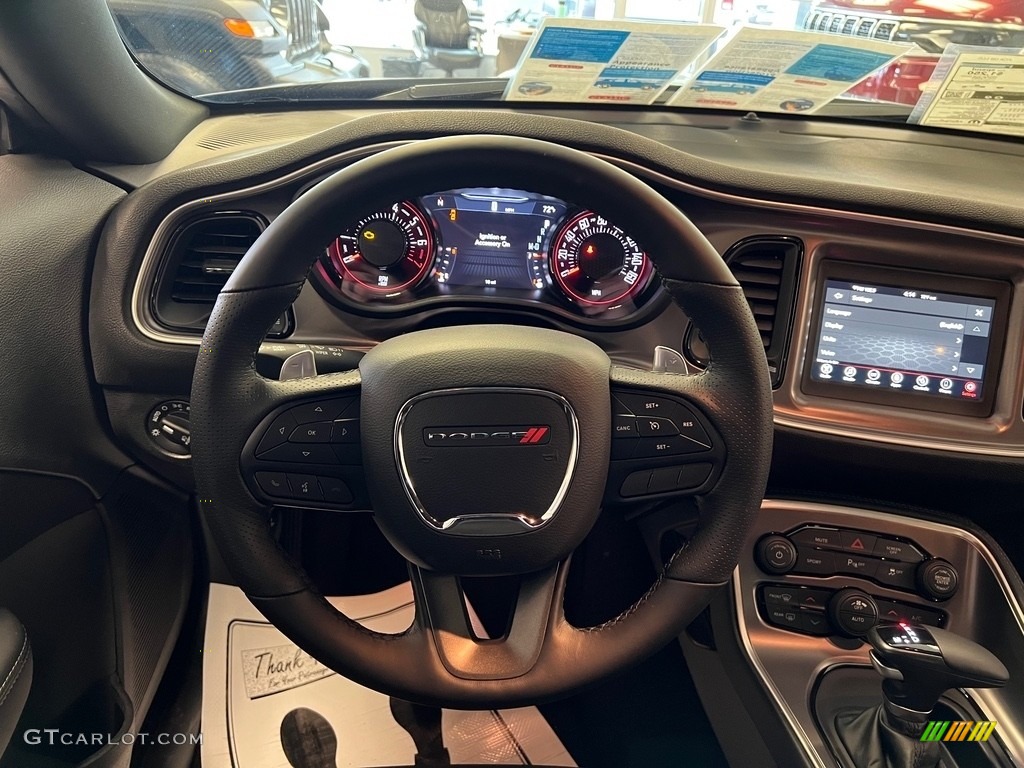2021 Dodge Challenger GT Black Steering Wheel Photo #144038962