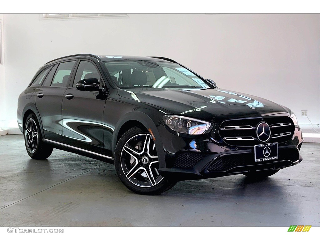 Black 2022 Mercedes-Benz E 450 4Matic All-Terrain Wagon Exterior Photo #144039529
