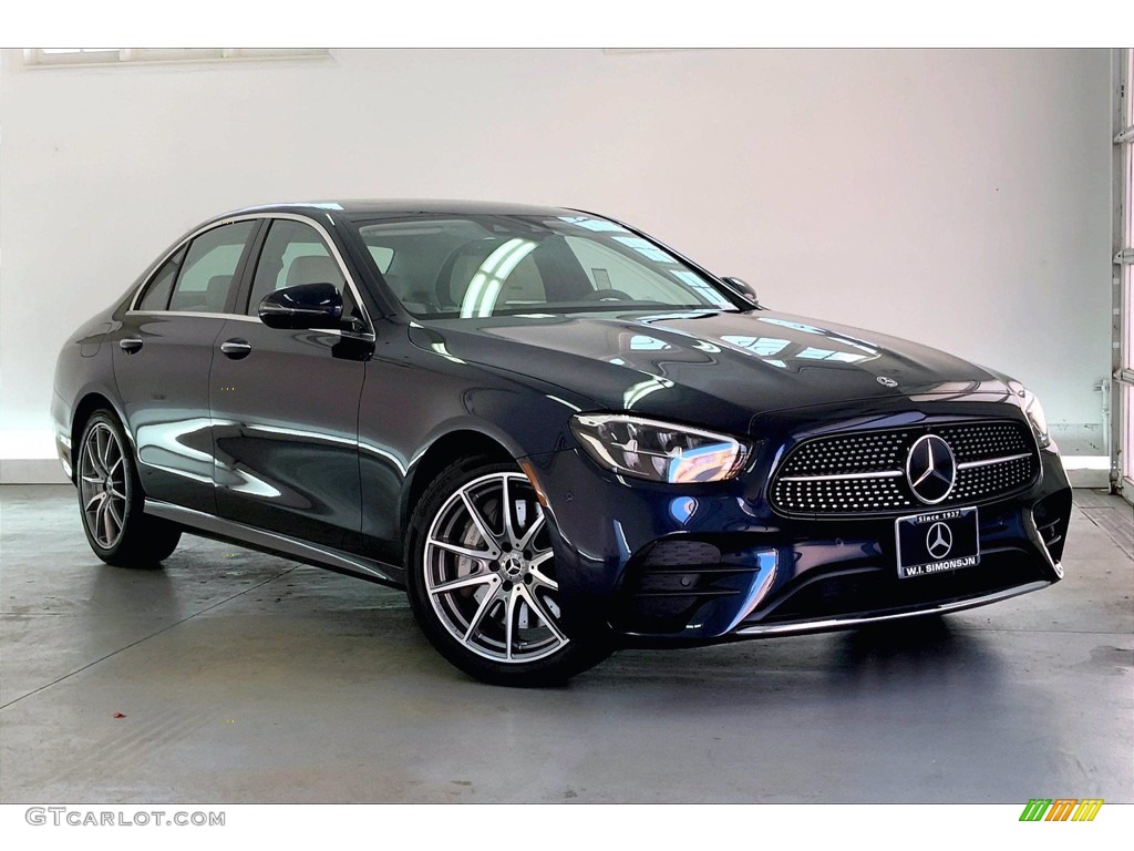 2022 E 350 Sedan - Nautical Blue Metallic / Neva Grey/Magma Grey photo #12