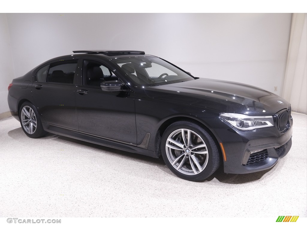 2019 7 Series 750i xDrive Sedan - Black Sapphire Metallic / Black photo #1