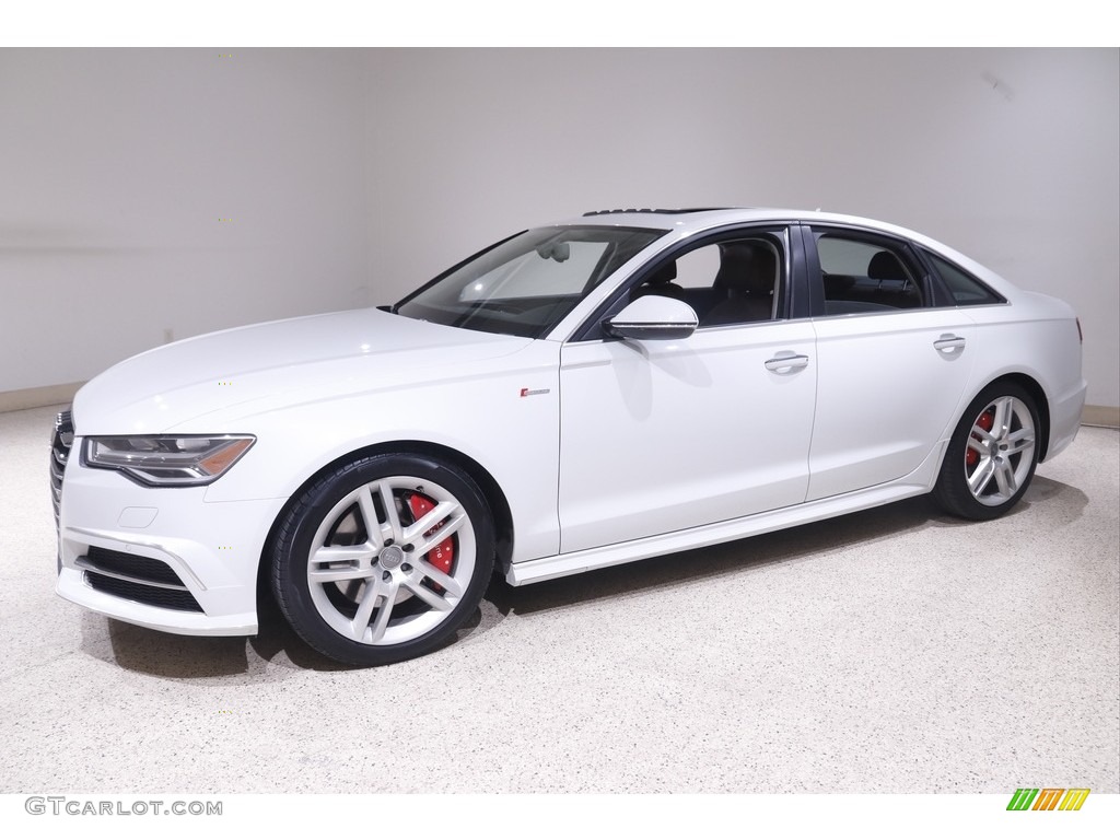 2016 A6 3.0 TFSI Premium Plus quattro - Ibis White / Nougat Brown photo #3