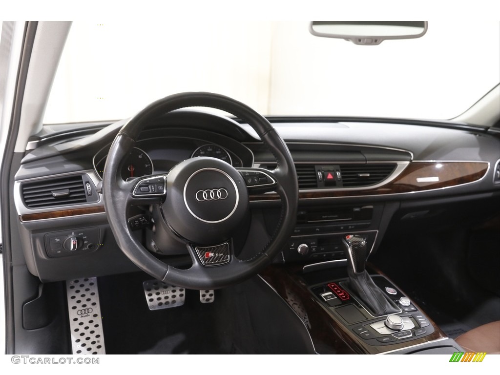 2016 A6 3.0 TFSI Premium Plus quattro - Ibis White / Nougat Brown photo #6
