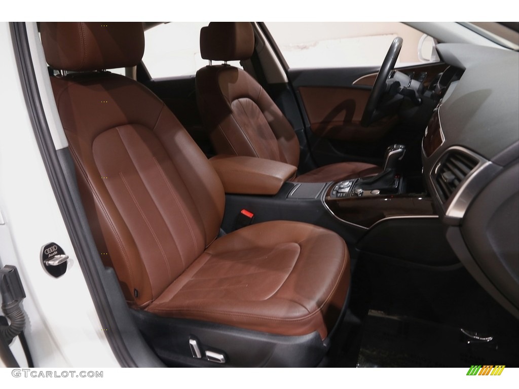 2016 A6 3.0 TFSI Premium Plus quattro - Ibis White / Nougat Brown photo #16