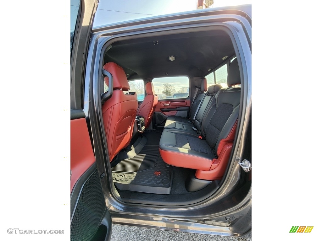 Black/Red Interior 2022 Ram 1500 Rebel Crew Cab 4x4 Photo #144042058