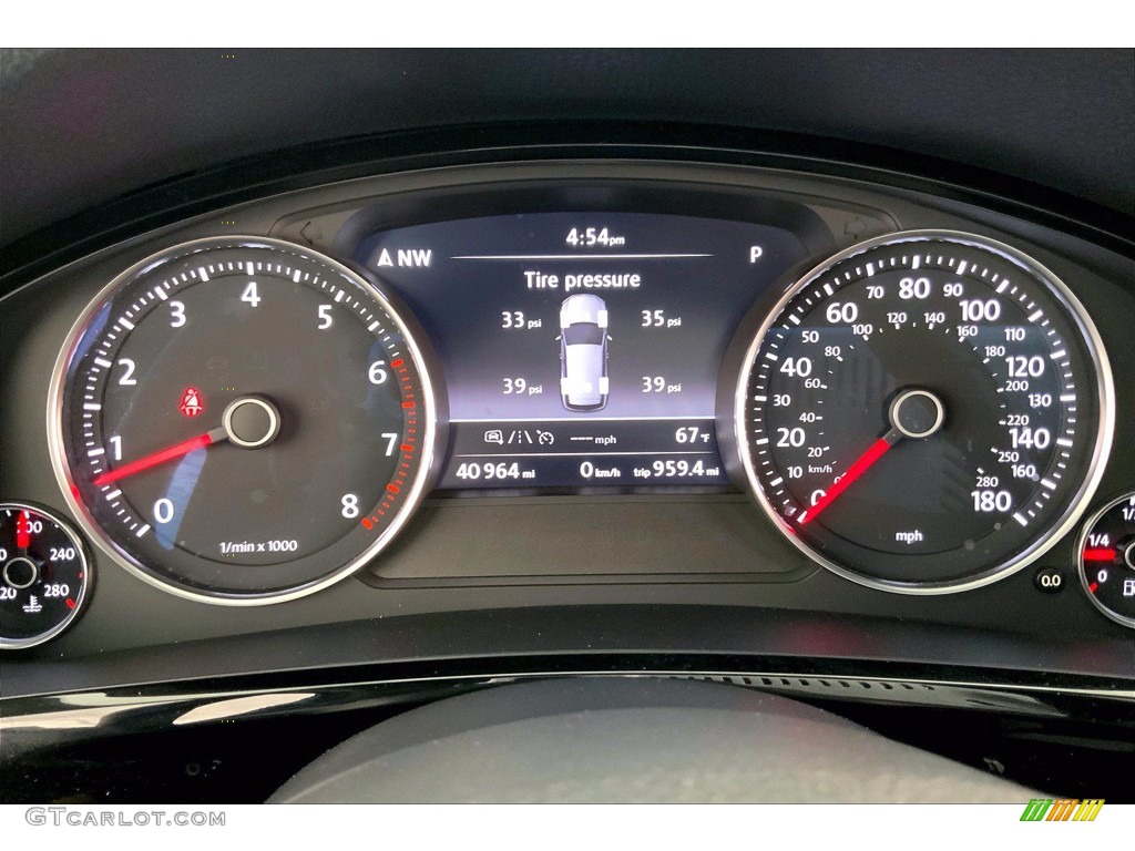 2017 Volkswagen Touareg V6 Wolfsburg Gauges Photo #144042943