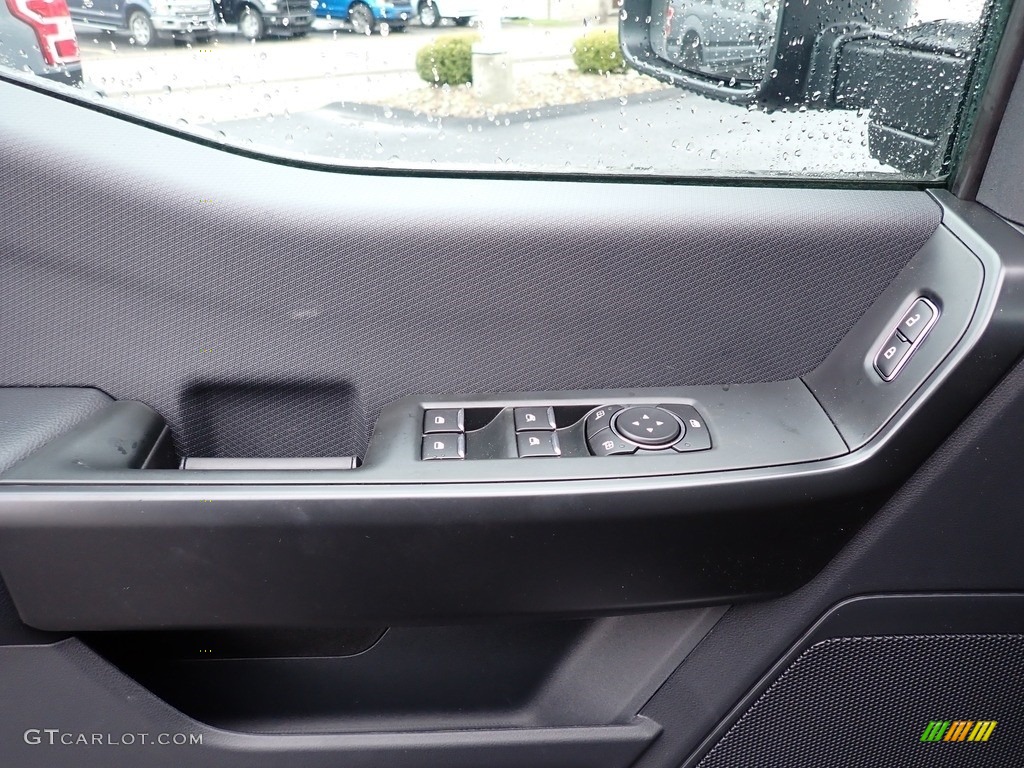 2022 Ford F150 STX SuperCrew 4x4 Black Door Panel Photo #144043075