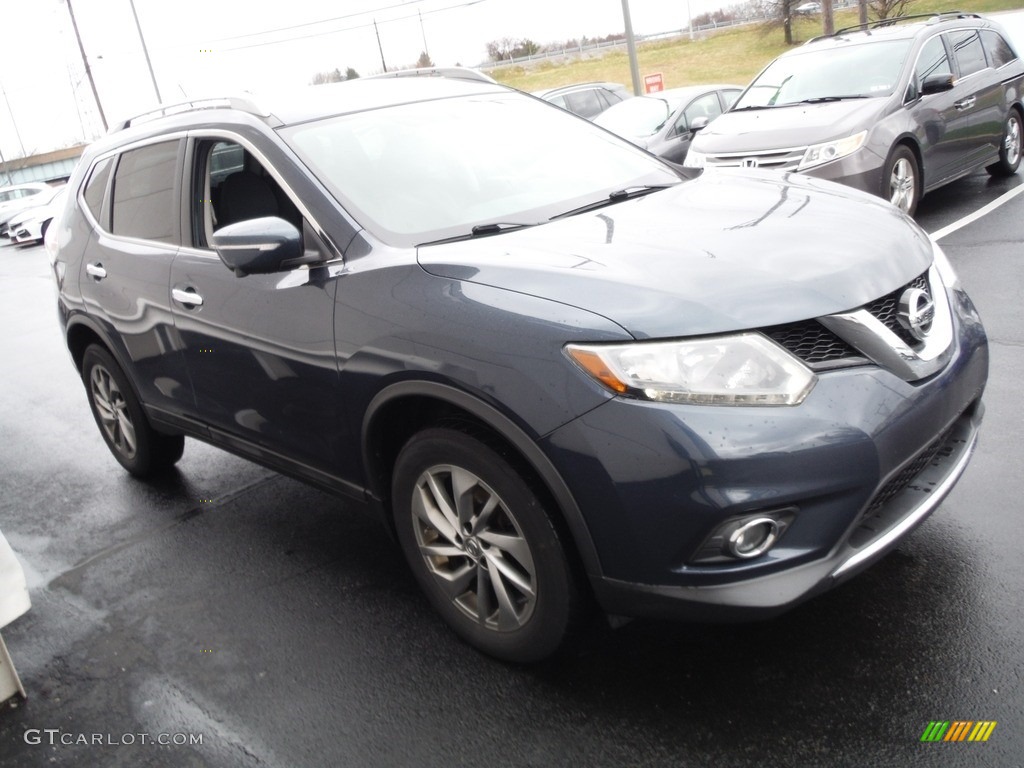 2015 Rogue SL AWD - Arctic Blue Metallic / Charcoal photo #5