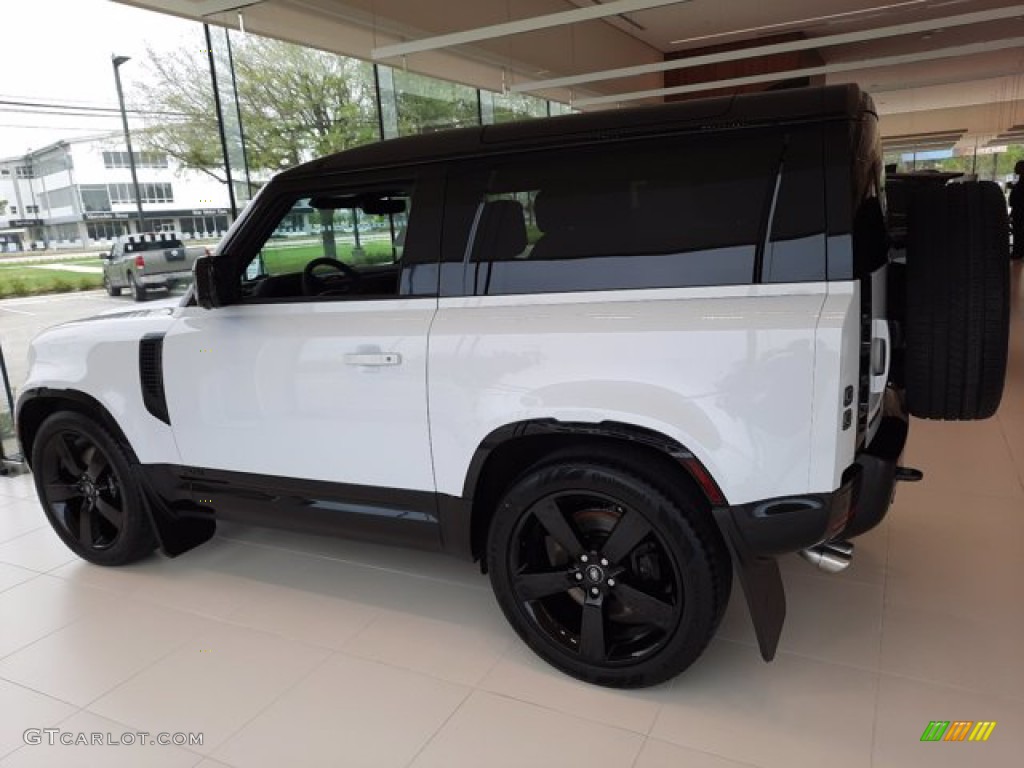 Yulong White Metallic 2023 Land Rover Defender 90 V8 Exterior Photo #144043879
