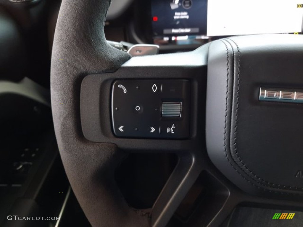 2023 Land Rover Defender 90 V8 Ebony Steering Wheel Photo #144044074