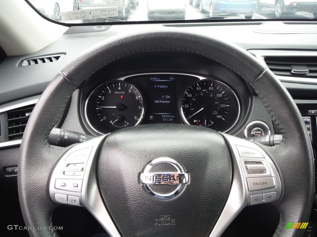 2015 Rogue SL AWD - Arctic Blue Metallic / Charcoal photo #22