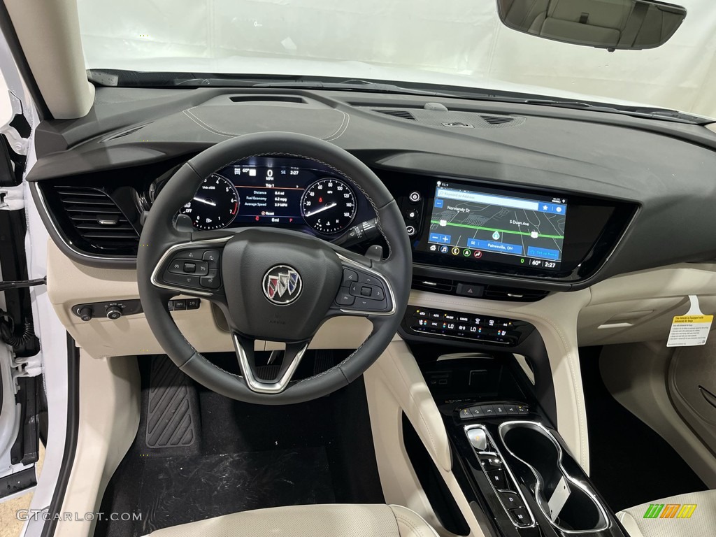 2022 Buick Envision Avenir AWD Whisper Beige w/Ebony Accents Dashboard Photo #144044650