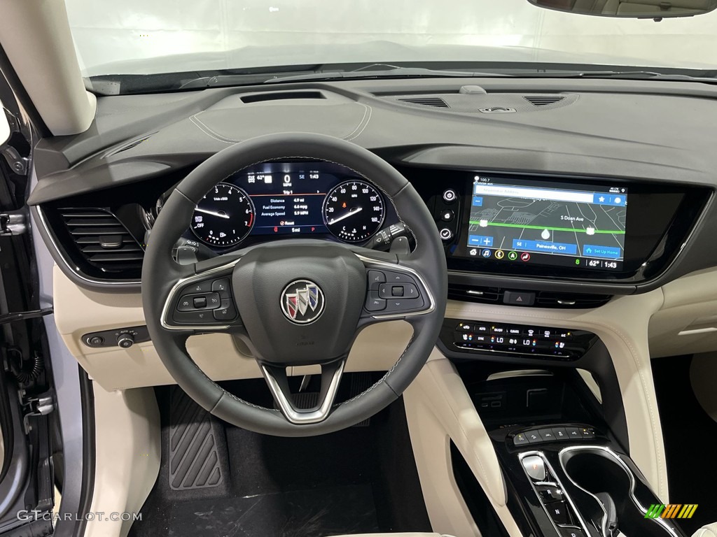2022 Buick Envision Avenir AWD Whisper Beige w/Ebony Accents Dashboard Photo #144046423