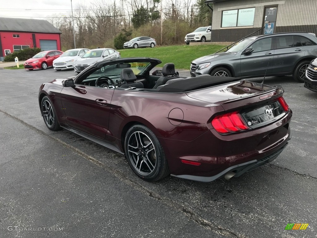 2018 Mustang EcoBoost Premium Convertible - Royal Crimson / Ebony photo #8