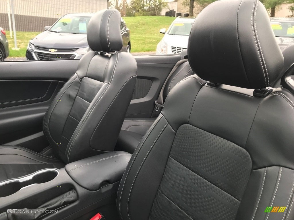 2018 Ford Mustang EcoBoost Premium Convertible Front Seat Photo #144046939