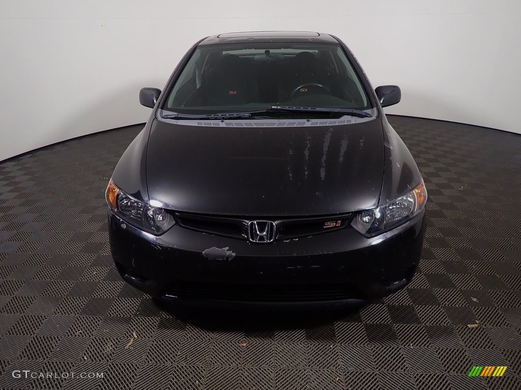 2008 Civic Si Coupe - Nighthawk Black Pearl / Black photo #4