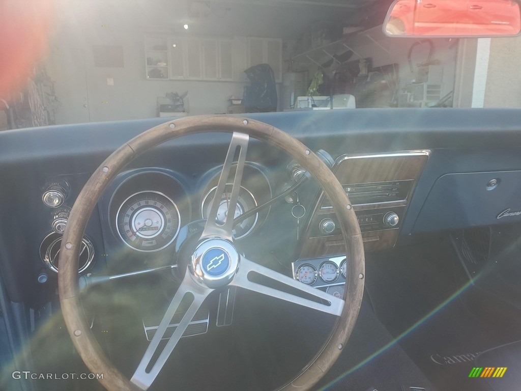 1968 Chevrolet Camaro Convertible Blue Dashboard Photo #144048088