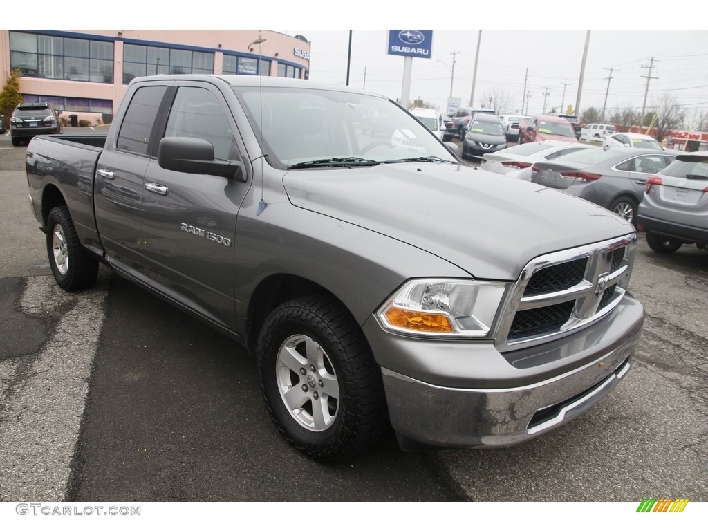 2011 Ram 1500 SLT Quad Cab 4x4 - Mineral Gray Metallic / Dark Slate Gray/Medium Graystone photo #3
