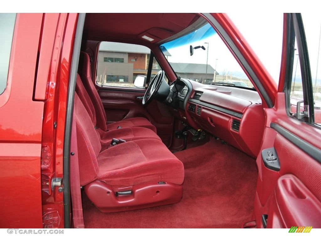 1996 Ford F250 XLT Crew Cab 4x4 Front Seat Photo #144048466