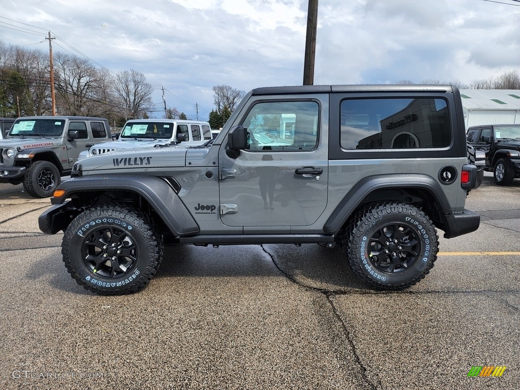 Sting-Gray 2022 Jeep Wrangler Sport 4x4 Exterior Photo #144048700