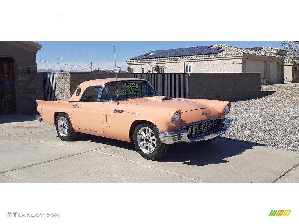 Coral Sand 1957 Ford Thunderbird Convertible Exterior Photo #144048739